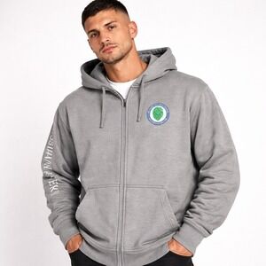 Russian River Men's Gray Zip Hoodie Pliny the Younger 20th Anniversary Size XL
